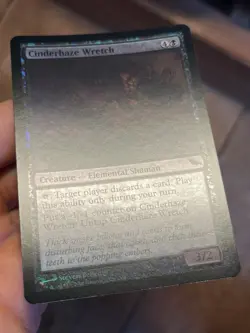 Foil Cinderhaze Wretch • Pack Fresh / Zero Clouding • Shadowmoor • Mtg (1789) - Image 3