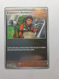 Explorer's Guidance 107/131 Sv: Prismatic Evolutions Reverse Holo NM Pokemon Tcg - Image 1