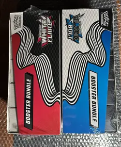 POKEMON S&V BLACK BOLT & WHITE FLARE FACTORY SEALED BOOSTER BUNDLE DISPLAY CASES - Image 2