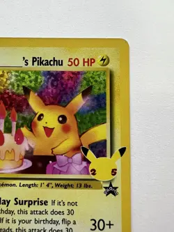 Pokemon TCG - Celebrations: Classic Collection - Birthday Pikachu - 24/53 - NM - Image 3