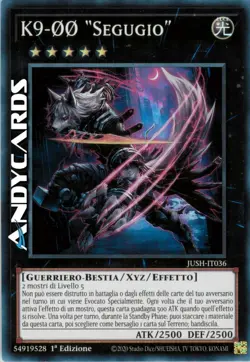 K9-OO SEGUGIO • (K9-Oo Hound) • Super R • JUSH IT036 • 1Ed • Yugioh! • ANDYCARDS - Image 1