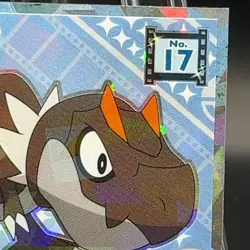 Tyrunt 17 Pokemon Sticker card TCG Game Nintendo Seal Sticker Japanese Holo - Image 2