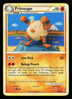 Primeape 22/95 Rare Unleashed Pokemon Card - Image 1