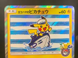 Yokohama's Pikachu PROMO 283/SM-P SM-P Japanese Pokemon Card TCG Holo HP - Image 3