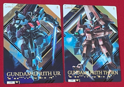 Gundam Card Collection THE WITCH FROM MERCURY 2-003,004 UR LFRITH THORN BANDAI - Image 1