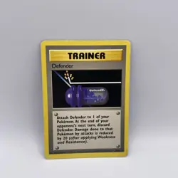 Pokemon TCG Defender 80/102 Unlimited Base Set Trainer Card - Image 1