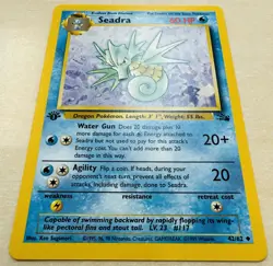 Seadra 42/62 Fossil 1st Edition Uncommon Pokemon TCG Card NM - Image 2