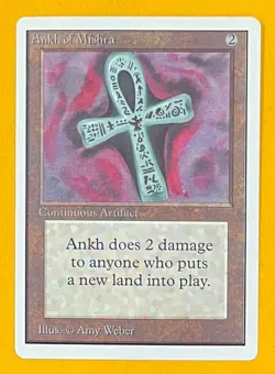 MTG ANKH OF MISHRA Unlimited (OldManMTG 009-382) - Image 1