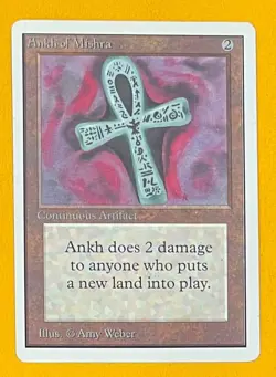 MTG ANKH OF MISHRA Unlimited (OldManMTG 012-168) - Image 1