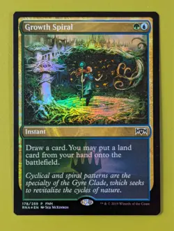 FOIL PROMO Growth Spiral x1 Ravnica Allegiance FNM PROMO 1x MTG - Image 1