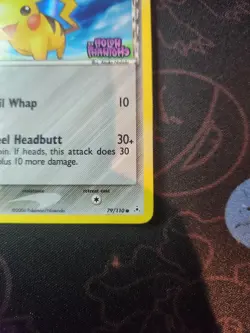 Pokemon TCG: 2006 EX Holon Phantoms Pikachu 79/110 Reverse Holo Stamped MP+ - Image 3