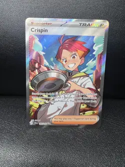 Crispin 164/142 Pokemon TCG S&V Stellar Crown Full Art Ultra Rare Holo - Image 1