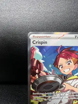 Crispin 164/142 Pokemon TCG S&V Stellar Crown Full Art Ultra Rare Holo - Image 4