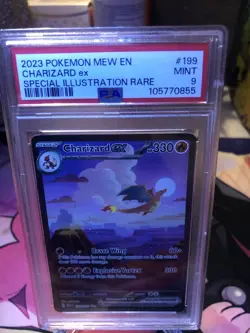 2023 POKEMON MEW EN CHARIZARD EX SPECIAL ILLUS RARE PSA MINT 9 - Image 2