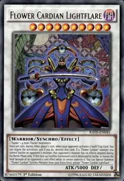 Flower Cardian Lightflare - Rare 1st Edition RATE-EN045 - NM - YuGiOh - Image 1