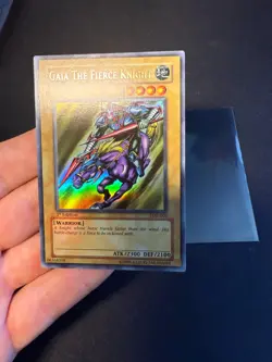 Yu-Gi-Oh! Gaia The Fierce Knight 1st Edition Ultra Rare Asian English LOB-006 - Image 4