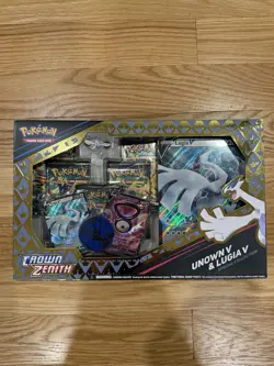 Pokemon Crown Zenith Unown v Lugia v Special Collection Trading Card Game - Image 1