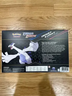 Pokemon Crown Zenith Unown v Lugia v Special Collection Trading Card Game - Image 2