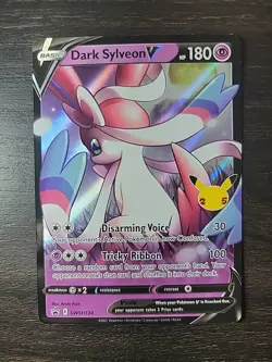 Dark Sylveon v SWSH134 Gem Mint 2021 25th Anniversary Celebrations Promo Card - Image 1
