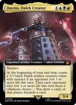Davros, Dalek Creator (Extended Art Surge 998) FOIL Doctor Who NM CARD ABUGames - Image 1