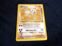 Pokemon TCG Fossil Hitmonlee Holo Rare Card 7/62 60 HP Unplayed - Image 1