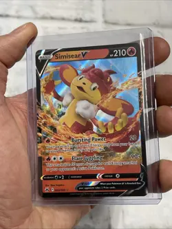 Pokemon SWSH Crown Zenith Simisear V Ultra Rare #022/159 NM Nintendo 2023 Card - Image 2