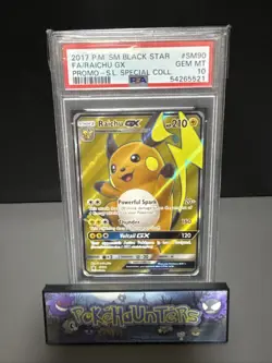 Pokemon Card Raichu GX SM90 Promo Special Collection PSA 10 Gem Mint - Image 1