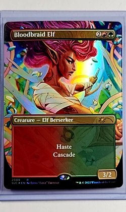 2022 MTG Magic the Gathering Secret Lair 30th Countdown Foil 2009 Bloodbraid Elf - Image 1