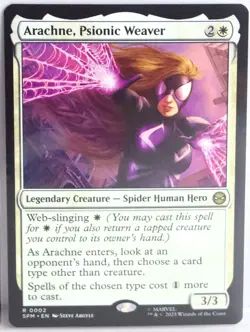 Arachne, Psionic Weaver [New, Near Mint] Rare {Spider-man MTG} - Image 1