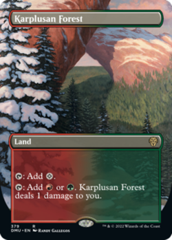 1x Karplusan Forest - Foil - Borderless Light Play MTG Magic - Kid Icarus - - Image 1