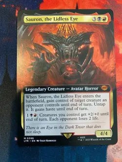 MTG Lord of the Rings Sauron the Lidless Eye Extended Art - Image 1