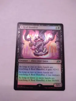 MTG Magic the Gathering A Real Handful (87/654) Unfinity NM FOIL - Image 1