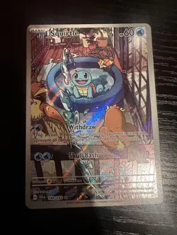 Pokemon TCG Squirtle - Illustration Rare - Stellar Crown - 148/142 - NM - Image 1