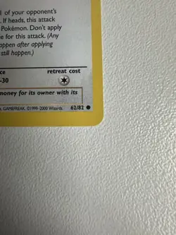 Pokemon TCG Meowth Team Rocket 62 Regular Unlimited Common - Image 5