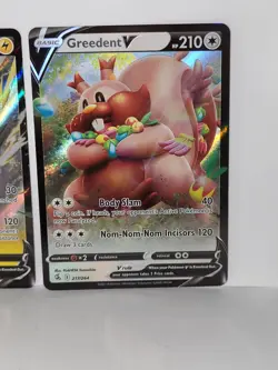Tyranitar 158/264, Boltund 103 & Greedent 217 Fusion Strike V Lot Pokemon TCG - Image 5