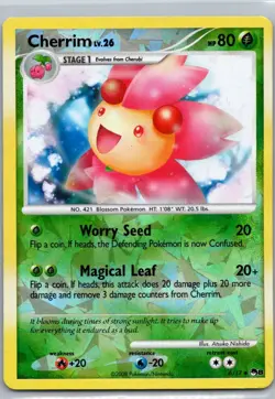 Pokemon TCG Cherrim 6/17 POP Series 8 Reverse LP - Image 1