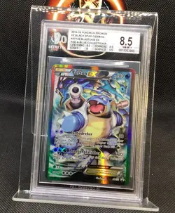 2014 Pokemon XY Black Star Promos Blastoise Ex XY122 rare german- strong BGS 8.5 - Image 1