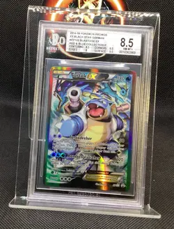 2014 Pokemon XY Black Star Promos Blastoise Ex XY122 rare german- strong BGS 8.5 - Image 2