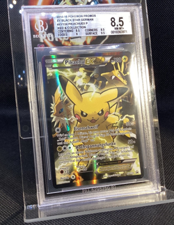 2014 Pokemon XY Black Star Promos Pikachu Ex XY124 rare german - strong BGS 8.5 - Image 1