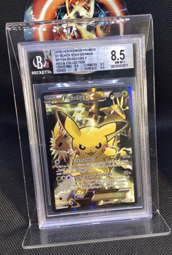 2014 Pokemon XY Black Star Promos Pikachu Ex XY124 rare german - strong BGS 8.5 - Image 4