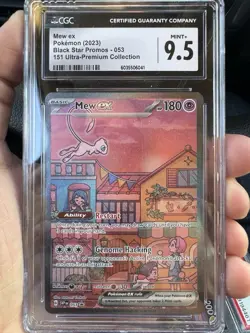 CGC 9.5 Mew ex 053 Pokemon 151 Ultra Premium Collection Black Star Promo Alt Art - Image 1