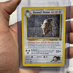 Pokemon TCG Giovanni's Persian 8/132 Gym Challenge Holo Rare LP Vintage WOTC Vtg - Image 1