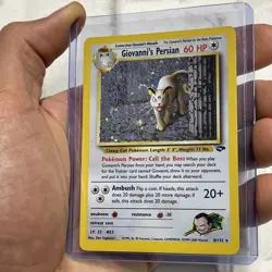 Pokemon TCG Giovanni's Persian 8/132 Gym Challenge Holo Rare LP Vintage WOTC Vtg - Image 2