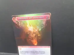 Chaotic 185/232 Melody of Malady Super Rare Holo Foil Mugic Card - Image 4