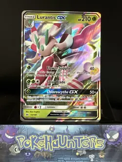 Pokemon Card Lurantis GX 15/149 Sun & Moon Base Set Ultra Rare L/P - Image 1