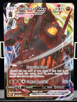 Coalossal VMAX Full Art Pokemon Card Vivid Voltage 099/185 Holo 2020 NM - Image 3