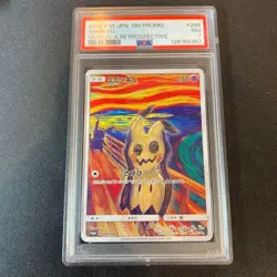 PSA 7 NM 2018 Mimikyu 289/SM-P Munch Scream Promo Pokemon Card Japanese - Image 1