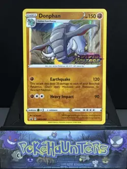 Pokemom Card Donphan SWSH067 Vivid Voltage Prerelease Stamped Promo Near Mint - Image 1