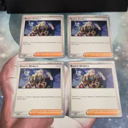 4x Boss's Orders 114/132 Mega Evolution Pokemon TCG Near Mint Card Playset NM - Image 2