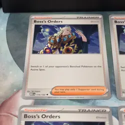 4x Boss's Orders 114/132 Mega Evolution Pokemon TCG Near Mint Card Playset NM - Image 4